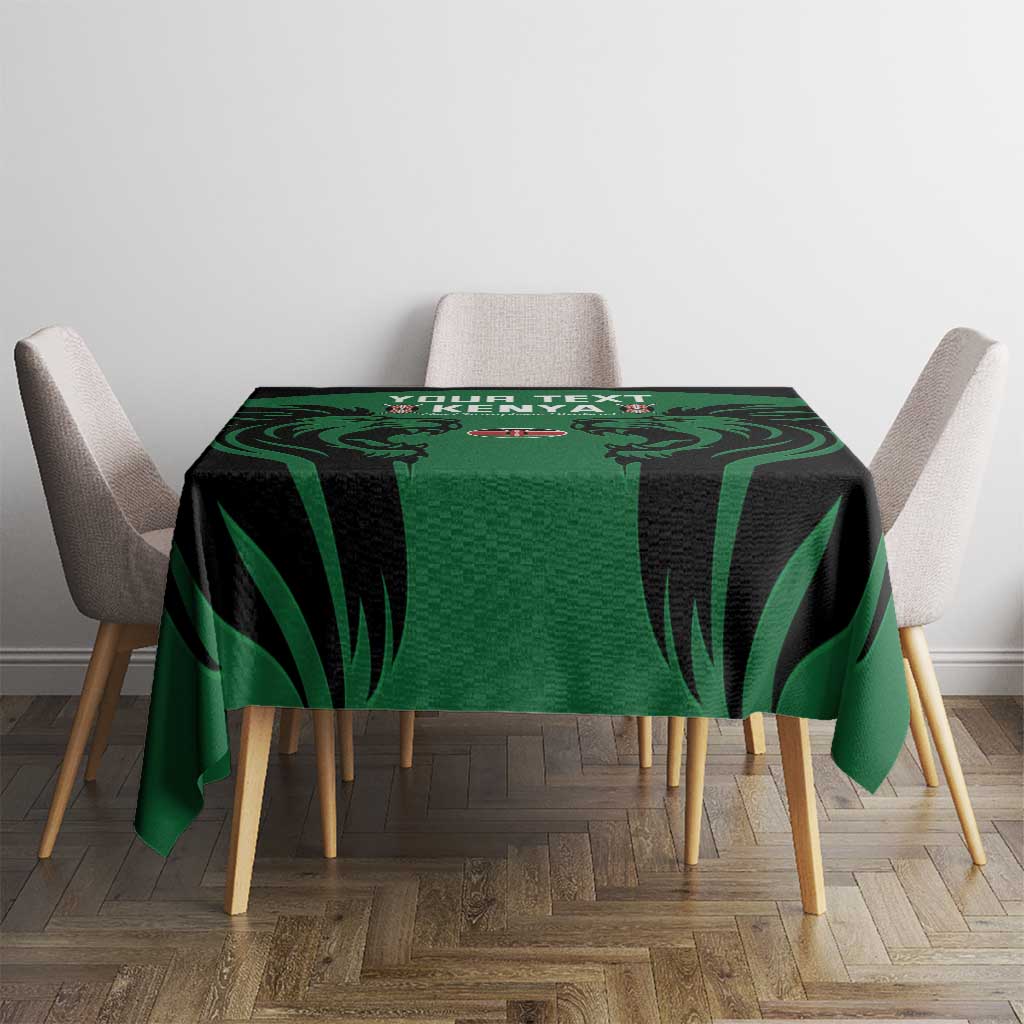 Custom Kenya Rugby Tablecloth 2024 Go Champions Simbas - Green - Wonder Print Shop