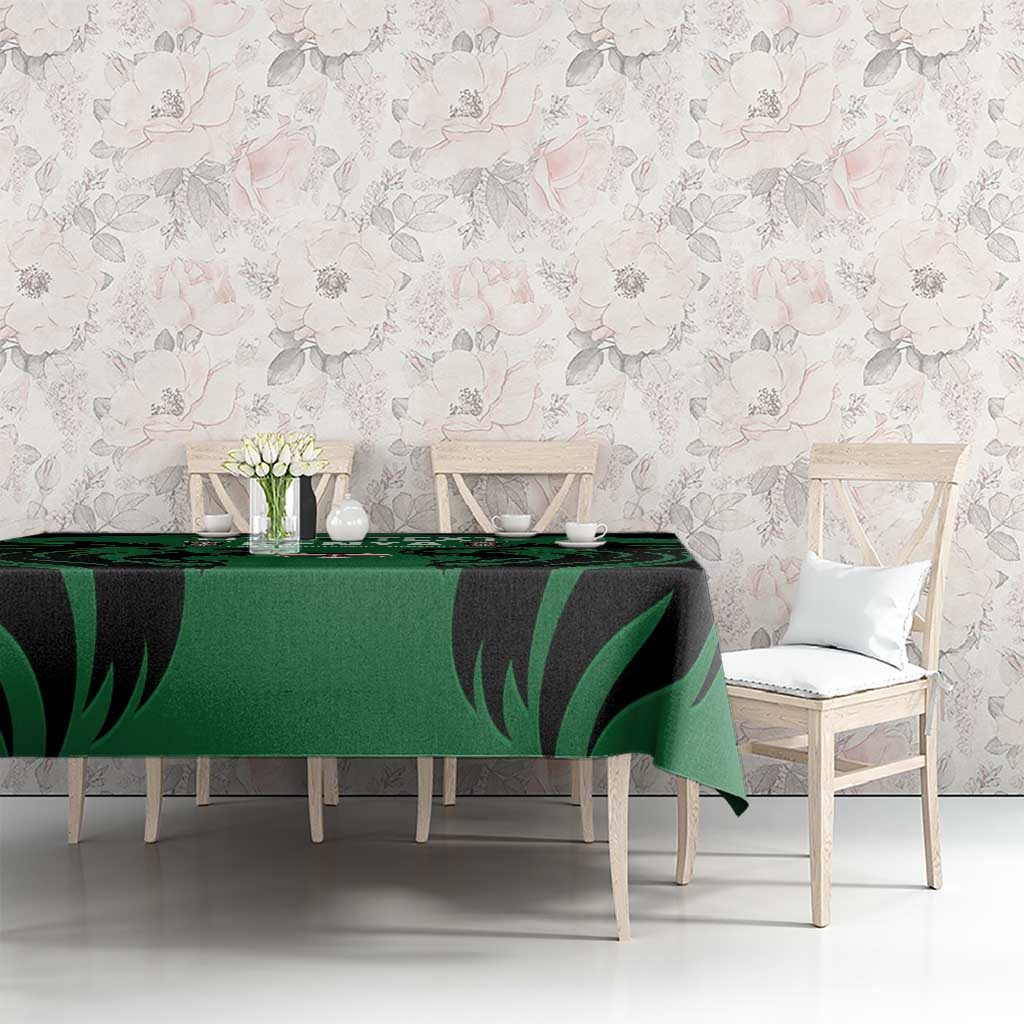 Custom Kenya Rugby Tablecloth 2024 Go Champions Simbas - Green - Wonder Print Shop
