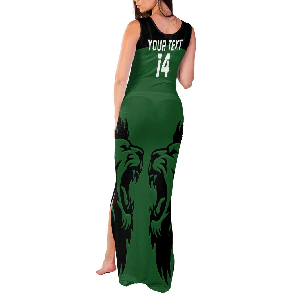 Custom Kenya Rugby Tank Maxi Dress 2024 Go Champions Simbas - Green - Wonder Print Shop
