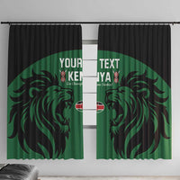 Custom Kenya Rugby Window Curtain 2024 Go Champions Simbas - Green - Wonder Print Shop