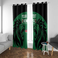 Custom Kenya Rugby Window Curtain 2024 Go Champions Simbas - Green - Wonder Print Shop