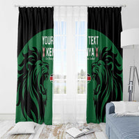 Custom Kenya Rugby Window Curtain 2024 Go Champions Simbas - Green - Wonder Print Shop