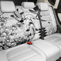 Japan And Hawaii Back Car Seat Cover Sakura Koi Fish Hawaiian Lei Kanaka - Wonder Print Shop