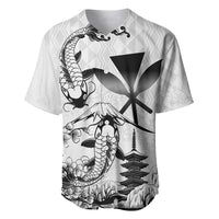 Japan And Hawaii Baseball Jersey Sakura Koi Fish Hawaiian Lei Kanaka - Wonder Print Shop