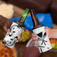 Japan And Hawaii 4 in 1 Can Cooler Tumbler Sakura Koi Fish Hawaiian Lei Kanaka - Wonder Print Shop