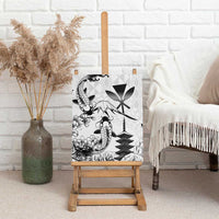 Japan And Hawaii Canvas Wall Art Sakura Koi Fish Hawaiian Lei Kanaka - Wonder Print Shop