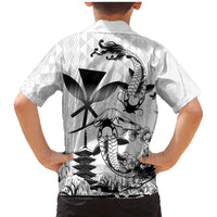 Japan And Hawaii Family Matching Mermaid Dress and Hawaiian Shirt Sakura Koi Fish Hawaiian Lei Kanaka - Wonder Print Shop