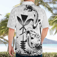 Japan And Hawaii Hawaiian Shirt Sakura Koi Fish Hawaiian Lei Kanaka - Wonder Print Shop