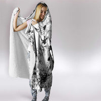 Japan And Hawaii Hooded Blanket Sakura Koi Fish Hawaiian Lei Kanaka - Wonder Print Shop