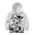 Japan And Hawaii Kid Hoodie Sakura Koi Fish Hawaiian Lei Kanaka - Wonder Print Shop