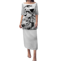 Japan And Hawaii Puletasi Sakura Koi Fish Hawaiian Lei Kanaka - Wonder Print Shop