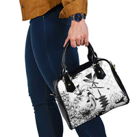 Japan And Hawaii Shoulder Handbag Sakura Koi Fish Hawaiian Lei Kanaka - Wonder Print Shop