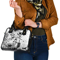 Japan And Hawaii Shoulder Handbag Sakura Koi Fish Hawaiian Lei Kanaka - Wonder Print Shop