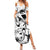 Japan And Hawaii Summer Maxi Dress Sakura Koi Fish Hawaiian Lei Kanaka - Wonder Print Shop