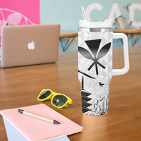 Japan And Hawaii Tumbler With Handle Sakura Koi Fish Hawaiian Lei Kanaka - Wonder Print Shop