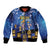Japan Obon Festival Bomber Jacket Sakura Lanterns With Bon Dance - Wonder Print Shop