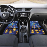 Japan Obon Festival Car Mats Sakura Lanterns With Bon Dance - Wonder Print Shop