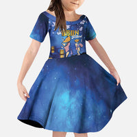 Japan Obon Festival Family Matching Puletasi and Hawaiian Shirt Sakura Lanterns With Bon Dance - Wonder Print Shop