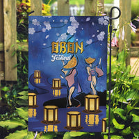 Japan Obon Festival Garden Flag Sakura Lanterns With Bon Dance - Wonder Print Shop