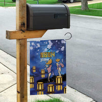 Japan Obon Festival Garden Flag Sakura Lanterns With Bon Dance - Wonder Print Shop