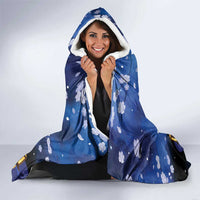 Japan Obon Festival Hooded Blanket Sakura Lanterns With Bon Dance - Wonder Print Shop