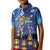 Japan Obon Festival Kid Polo Shirt Sakura Lanterns With Bon Dance - Wonder Print Shop