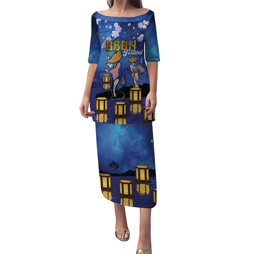 Japan Obon Festival Puletasi Sakura Lanterns With Bon Dance - Wonder Print Shop