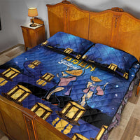 Japan Obon Festival Quilt Bed Set Sakura Lanterns With Bon Dance - Wonder Print Shop