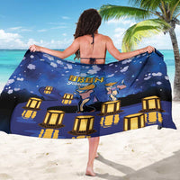 Japan Obon Festival Sarong Sakura Lanterns With Bon Dance - Wonder Print Shop