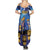 Japan Obon Festival Summer Maxi Dress Sakura Lanterns With Bon Dance - Wonder Print Shop
