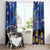 Japan Obon Festival Window Curtain Sakura Lanterns With Bon Dance - Wonder Print Shop