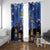 Japan Obon Festival Window Curtain Sakura Lanterns With Bon Dance - Wonder Print Shop