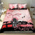 Personalised Japan Samurai Warrior Bedding Set Japanese Cherry Blossom Polynesian Pattern - Wonder Print Shop