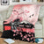 Personalised Japan Samurai Warrior Blanket Japanese Cherry Blossom Polynesian Pattern - Wonder Print Shop