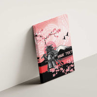 Personalised Japan Samurai Warrior Canvas Wall Art Japanese Cherry Blossom Polynesian Pattern - Wonder Print Shop
