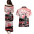 Personalised Japan Samurai Warrior Couples Matching Puletasi and Hawaiian Shirt Japanese Cherry Blossom Polynesian Pattern - Wonder Print Shop