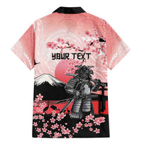 Personalised Japan Samurai Warrior Family Matching Mermaid Dress and Hawaiian Shirt Japanese Cherry Blossom Polynesian Pattern - Wonder Print Shop