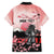 Personalised Japan Samurai Warrior Family Matching Short Sleeve Bodycon Dress and Hawaiian Shirt Japanese Cherry Blossom Polynesian Pattern - Wonder Print Shop