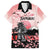 Personalised Japan Samurai Warrior Family Matching Summer Maxi Dress and Hawaiian Shirt Japanese Cherry Blossom Polynesian Pattern - Wonder Print Shop