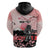 Personalised Japan Samurai Warrior Hoodie Japanese Cherry Blossom Polynesian Pattern - Wonder Print Shop