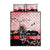 Personalised Japan Samurai Warrior Quilt Bed Set Japanese Cherry Blossom Polynesian Pattern - Wonder Print Shop