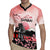 Personalised Japan Samurai Warrior Rugby Jersey Japanese Cherry Blossom Polynesian Pattern - Wonder Print Shop