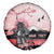 Personalised Japan Samurai Warrior Spare Tire Cover Japanese Cherry Blossom Polynesian Pattern - Wonder Print Shop