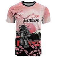Personalised Japan Samurai Warrior T Shirt Japanese Cherry Blossom Polynesian Pattern - Wonder Print Shop