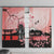 Personalised Japan Samurai Warrior Window Curtain Japanese Cherry Blossom Polynesian Pattern - Wonder Print Shop