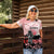 Personalised Japan Samurai Warrior Women Polo Shirt Japanese Cherry Blossom Polynesian Pattern - Wonder Print Shop