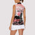 Personalised Japan Samurai Warrior Women Sleeveless Polo Shirt Japanese Cherry Blossom Polynesian Pattern - Wonder Print Shop