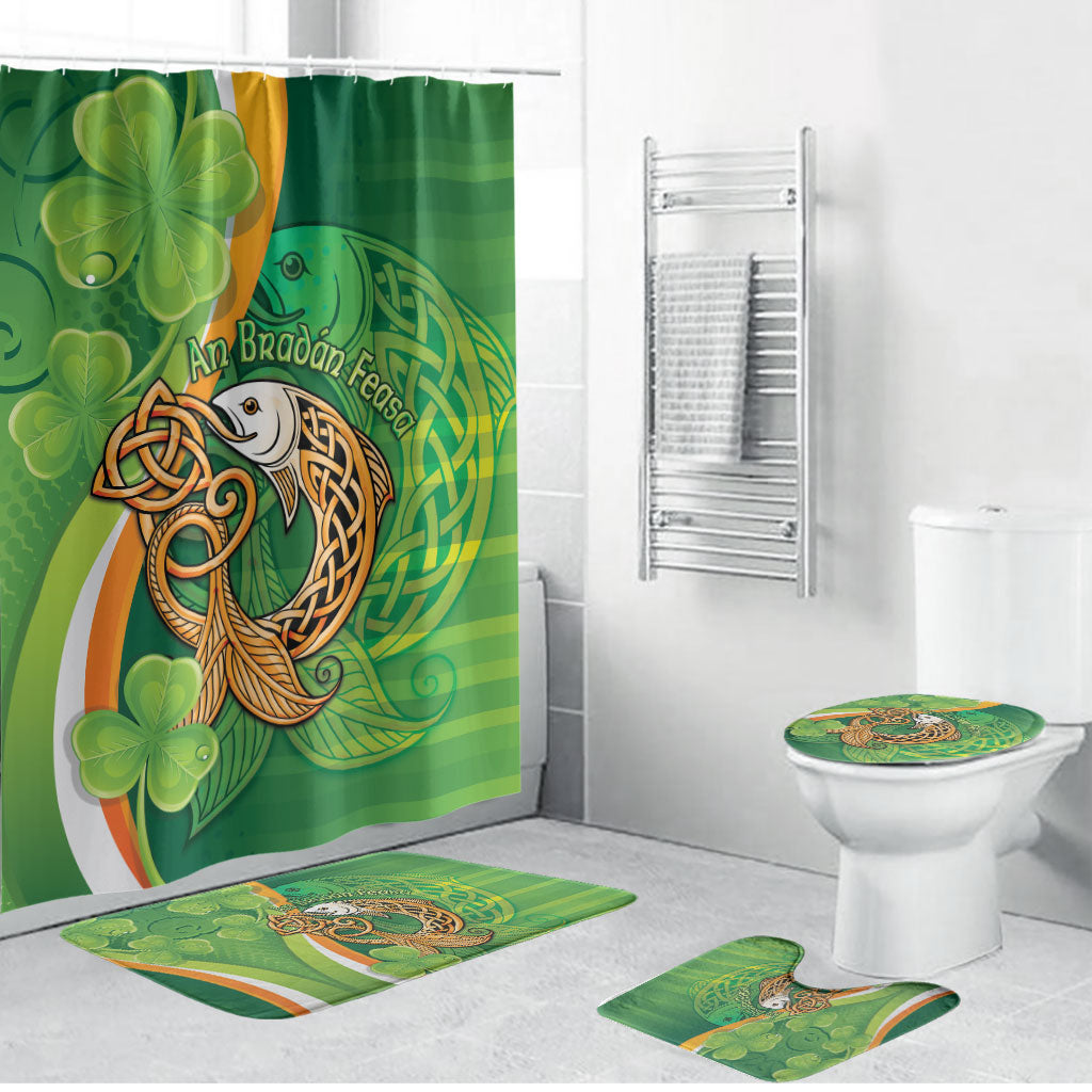 Salmon of Knowledge Ireland Bathroom Set Celtic Mythology An Bradan Feasa