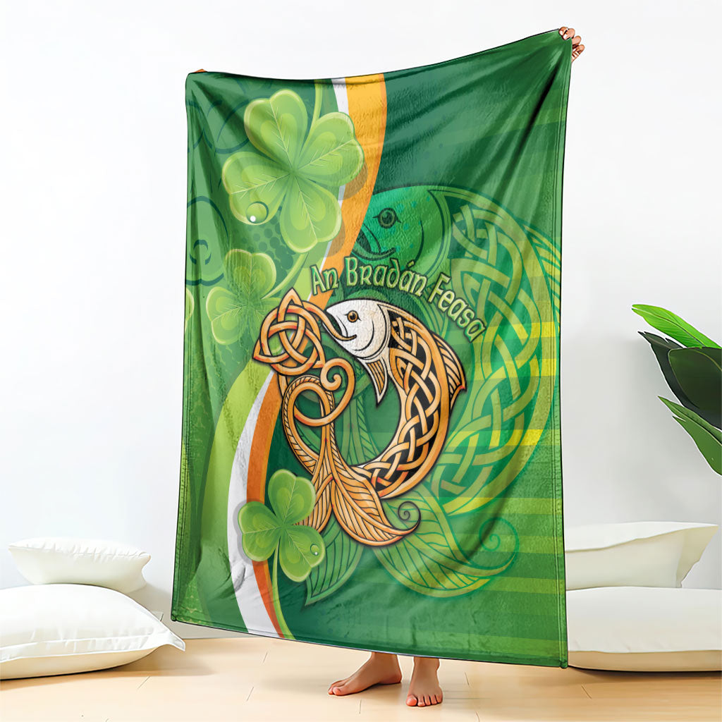 Salmon of Knowledge Ireland Blanket Celtic Mythology An Bradan Feasa