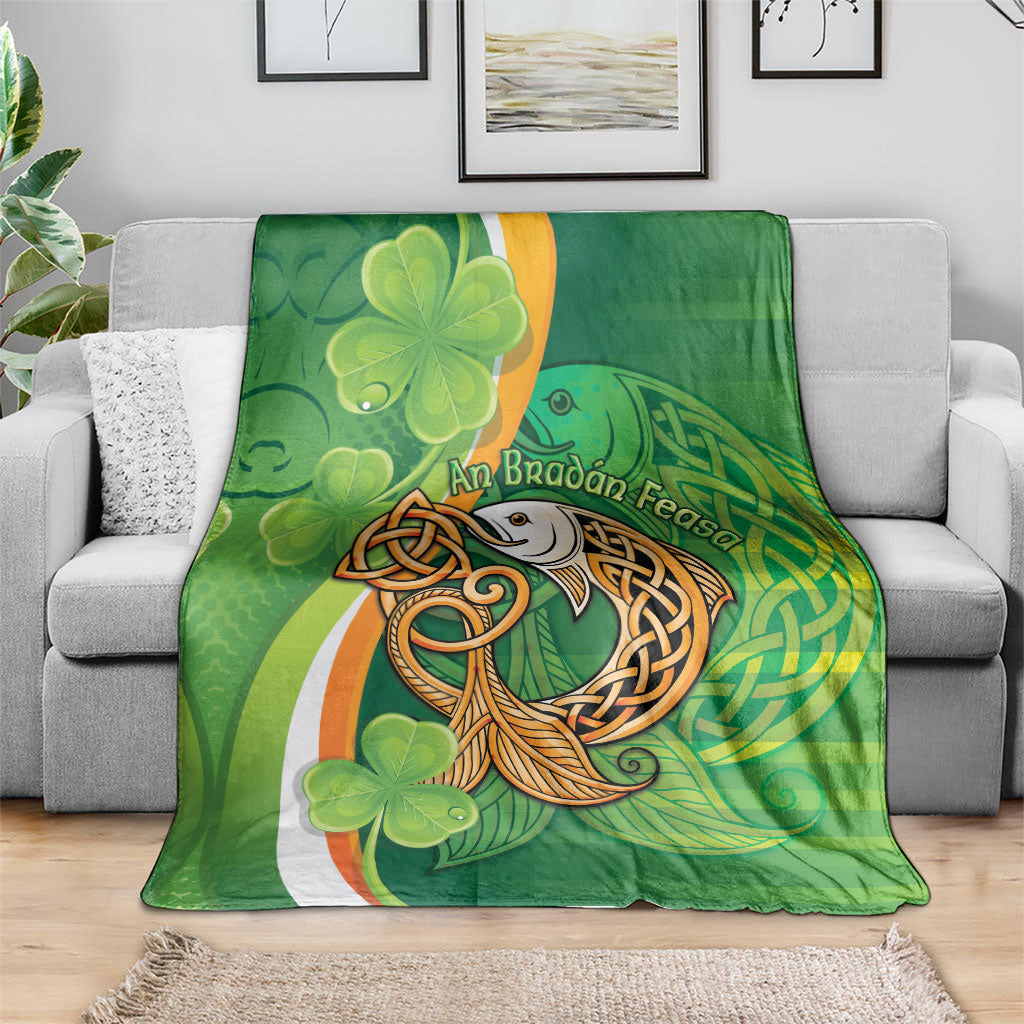 Salmon of Knowledge Ireland Blanket Celtic Mythology An Bradan Feasa